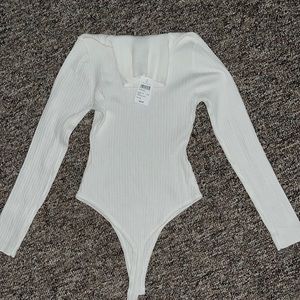Women’s white bodysuit